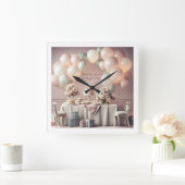 GEBURTSTAG QUADRATISCHE WANDUHR (Zuhause)
