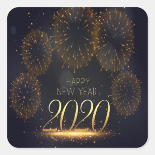 Geburtstag Quadratischer Aufkleber