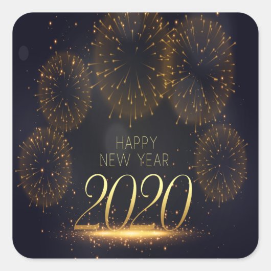 Geburtstag Quadratischer Aufkleber (Vorderseite)