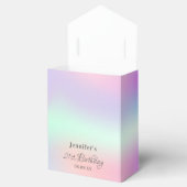 Geburtstag Regenbogen lila Glitzer Tropfen vielen  Geschenkschachtel (Geöffnet)