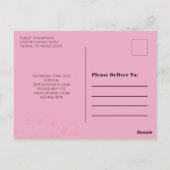 Geburtstag Retro 50 und fabulous Martini Cocktail Postkarte (Rückseite)