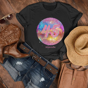 Geburtstag Retro Hot Pink Disco Ball für jedes Alt T-Shirt