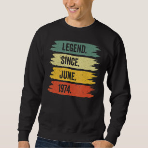 Geburtstag Retro Vintage Legenden wurden in J. Geb Sweatshirt
