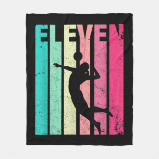 Geburtstag Retro Volleyball Liebhaber Jahre alt Bi Fleecedecke
