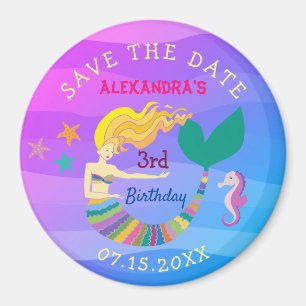Geburtstag Rettet das Datum Süße Meerjungfrau Magnet