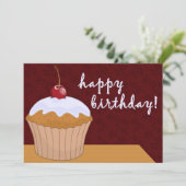 Geburtstag : riesiger Kuchen : Einladung (Stehend Vorderseite)