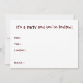 Geburtstag : riesiger Kuchen : Einladung (Rückseite)