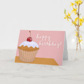 Geburtstag : riesiger Kuchen : Karte (Gelbe Blume)