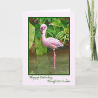 Geburtstag, rosa Flamingo, Schwiegertochter