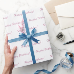 Geburtstag rosa metallisch gold stilvoll chic geschenkpapier