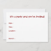 Geburtstag : rosa paisley einladung (Rückseite)