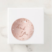 Geburtstag Rose Gold Glitzer Staub danke Geschenkanhänger (Beispiel)