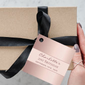 Geburtstag Rose goldbedanken Sie sich Geschenkanhänger