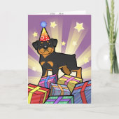 Geburtstag Rottweiler Karte (Vorderseite)