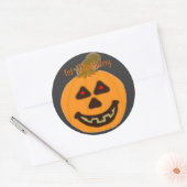 Geburtstag Runde Sticker Lächeln Halloween Pumpkin (Umschlag)