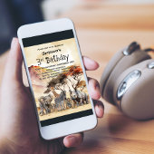 Geburtstag Safari Tiere Geburtstag Einladung