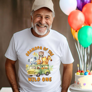 Geburtstag Safari-Tiere Wilder Opa  T-Shirt
