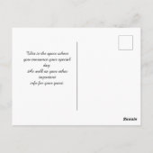 Geburtstag Save the Date Postkarte (Rückseite)