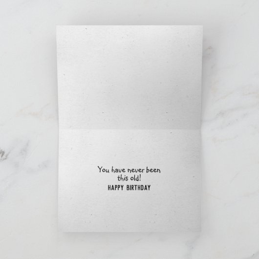 Geburtstag Schimpanse Älterer Spaß Karte (Innenseite)