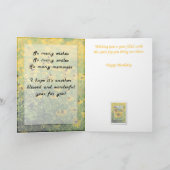 Geburtstag - Schwarz-Mit Augen Susans Gruß-Karte Karte (Innenseite)