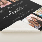 Geburtstag Schwarz-weißen Freunde Foto Collage Sherpadecke (3/4)