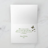 GEBURTSTAG - SCHWESTER - SCHALTFLÄDEN/BLUME KARTE (Innenseite)