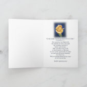 Geburtstag, Schwiegertochter, Gelber Rosenbud Karte (Innenseite)