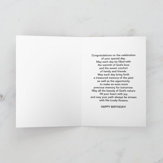 Geburtstag, Schwiegertochter, Kirschblüten Karte (Innenseite)