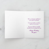 Geburtstag - Schwiegertochter - Lila/Blume/Brief Karte (Innenseite)