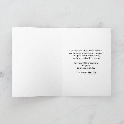 Geburtstag, Schwiegertochter, Rosa Gladiolus Karte (Innenseite)