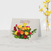 Geburtstag, Schwiegertochter, Rose Bouquet Card Karte (Gelbe Blume)