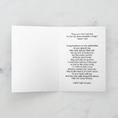 Geburtstag, Schwiegertochter, Vase der Rose und Fe Karte (Innenseite)