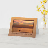 Geburtstag, Schwiegervater, Blick auf den Ozean be Karte (Gelbe Blume)