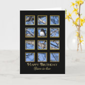 Geburtstag - Schwiegervater Karte (Gelbe Blume)