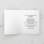 Geburtstag, Schwiegervater, Orchid auf Schwarz ref Karte (Innenseite)