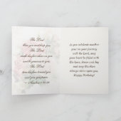 Geburtstag Segnung Vintage Rose Inspiration Karte (Innenseite)