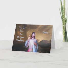 Geburtstag Segnungen von Gott für den Priester Karte