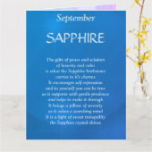 Geburtstag September Sapphire Gruß Karte (Gelbe Blume)