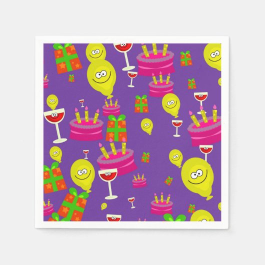 Geburtstag Serviette (Vorderseite)