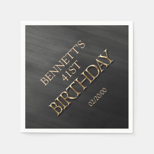 Geburtstag Serviette (Vorderseite)