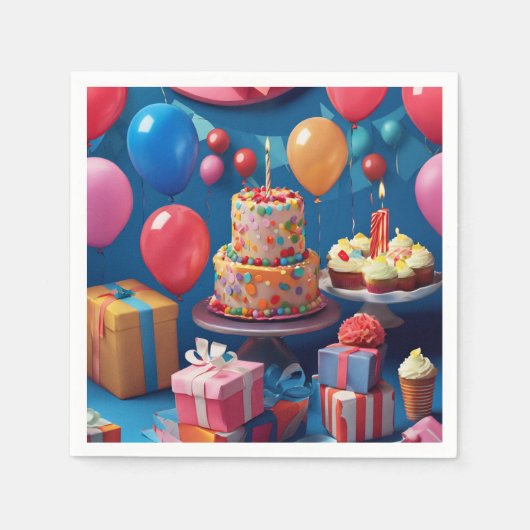 Geburtstag Serviette (Vorderseite)