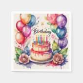 Geburtstag Serviette (Vorderseite)