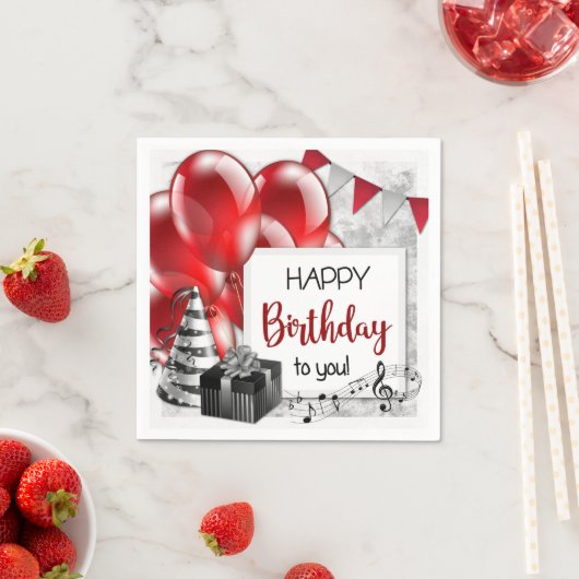 Geburtstag Serviette (Beispiel)