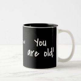 Geburtstag Sie alt schwarzen Namen Personalisiert Zweifarbige Tasse