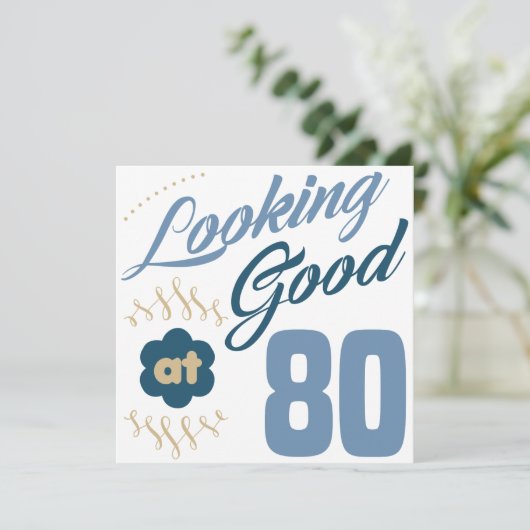 Geburtstag sieht gut aus karte (Stehend Vorderseite)