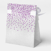 Geburtstag silber lila vielen Dank Geschenkschachtel (Rückseite)