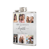 Geburtstag Silberbeste Freunde Foto Namen Flachmann (Links)