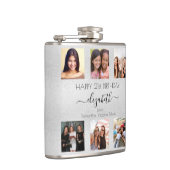 Geburtstag Silberbeste Freunde Foto Namen Flachmann (Rechts)