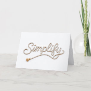 Geburtstag Simplify Seil Text Karte