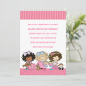 Geburtstag & Slumber-Party Einladungen (Stehend Vorderseite)